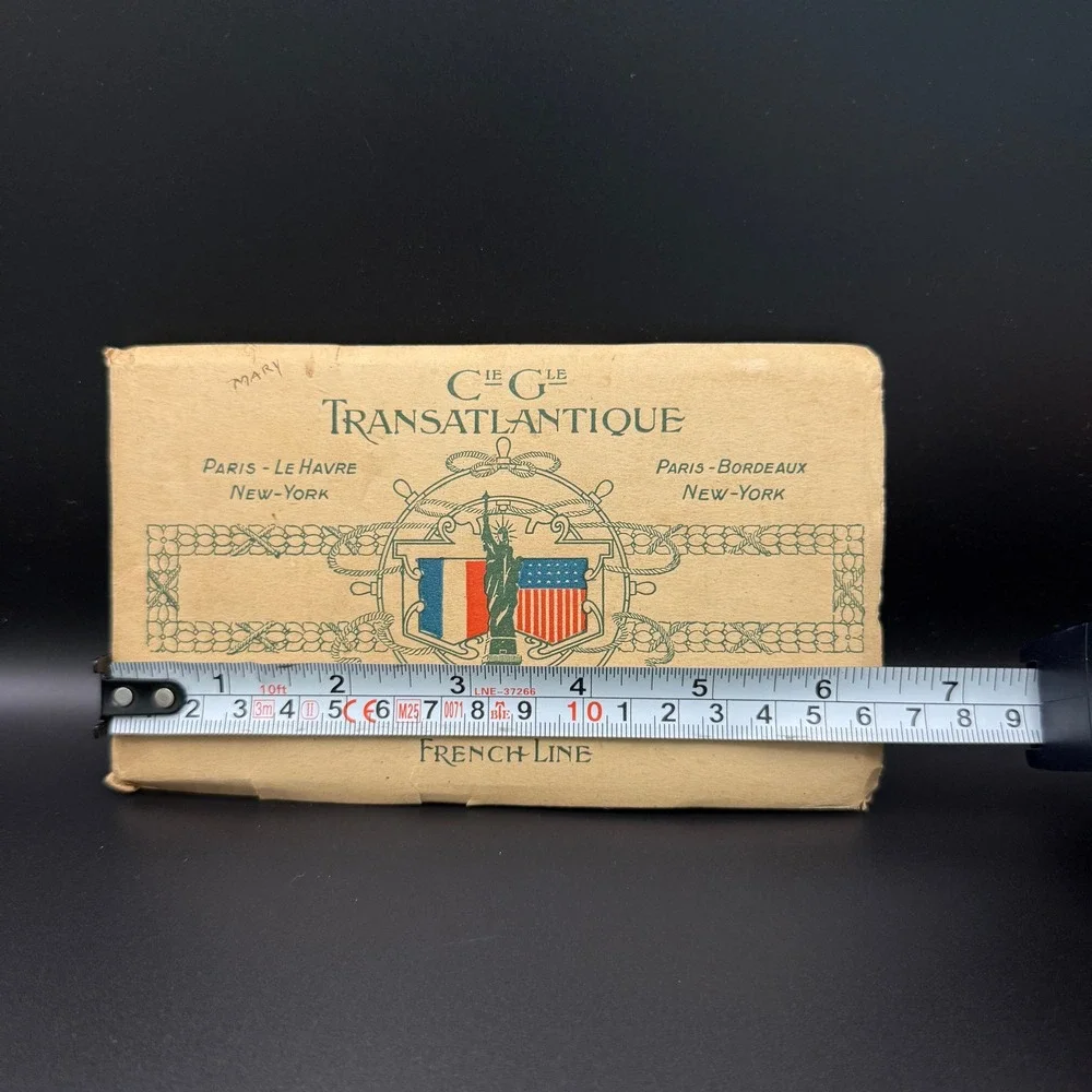 Vintage French Line Cie Gle Transatlantique Postcard Booklet Le Havre Souvenir